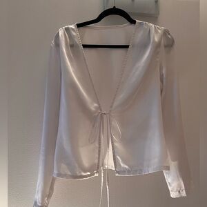 White tie blouse vintage